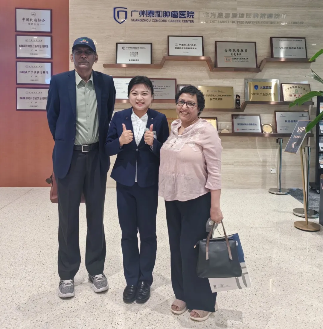 Ms. M and her husband with Joyce from GCCC Customer Service Department