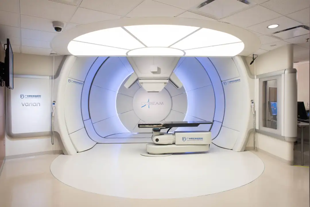 Varian ProBeam proton therapy gantry at Guangzhou Concord Cancer Center